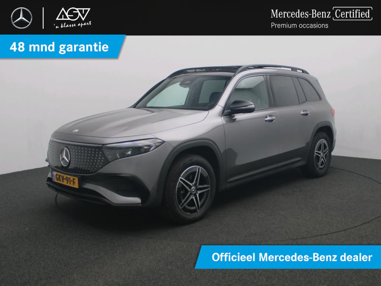 Mercedes-Benz EQB - 250+ AMG Line 7-pers. 71 kWh Accu | Panorama - Schuifdak | 360° Camera | Sfeerverlichting - AutoWereld.nl