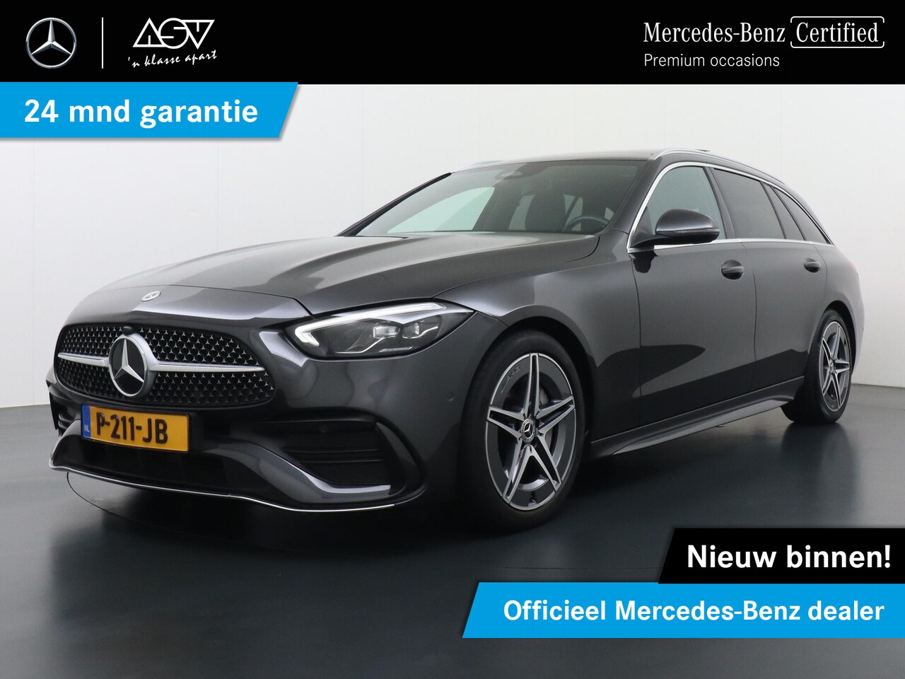 Mercedes-Benz C-klasse Estate - 180 AMG Line | Panorama - Schuifdak | Trekhaak Wegklapbaar | Sfeerverlichting | Achteruitr - AutoWereld.nl