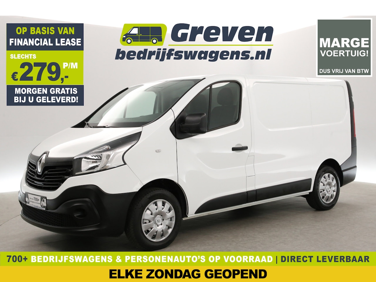 Renault Trafic - 1.6 dCi L1H1 | MARGE | Airco | Parkeersens. | 3-Zits - AutoWereld.nl
