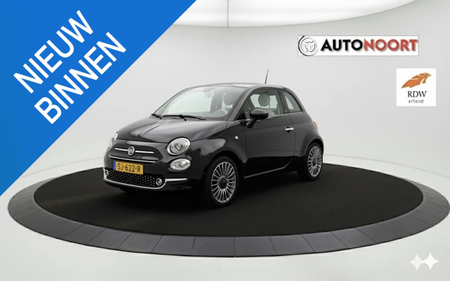 Fiat 500 - 1.2 Lounge 40.000KM Vele opties+Garantie cruise/touchscreen/panodak - AutoWereld.nl