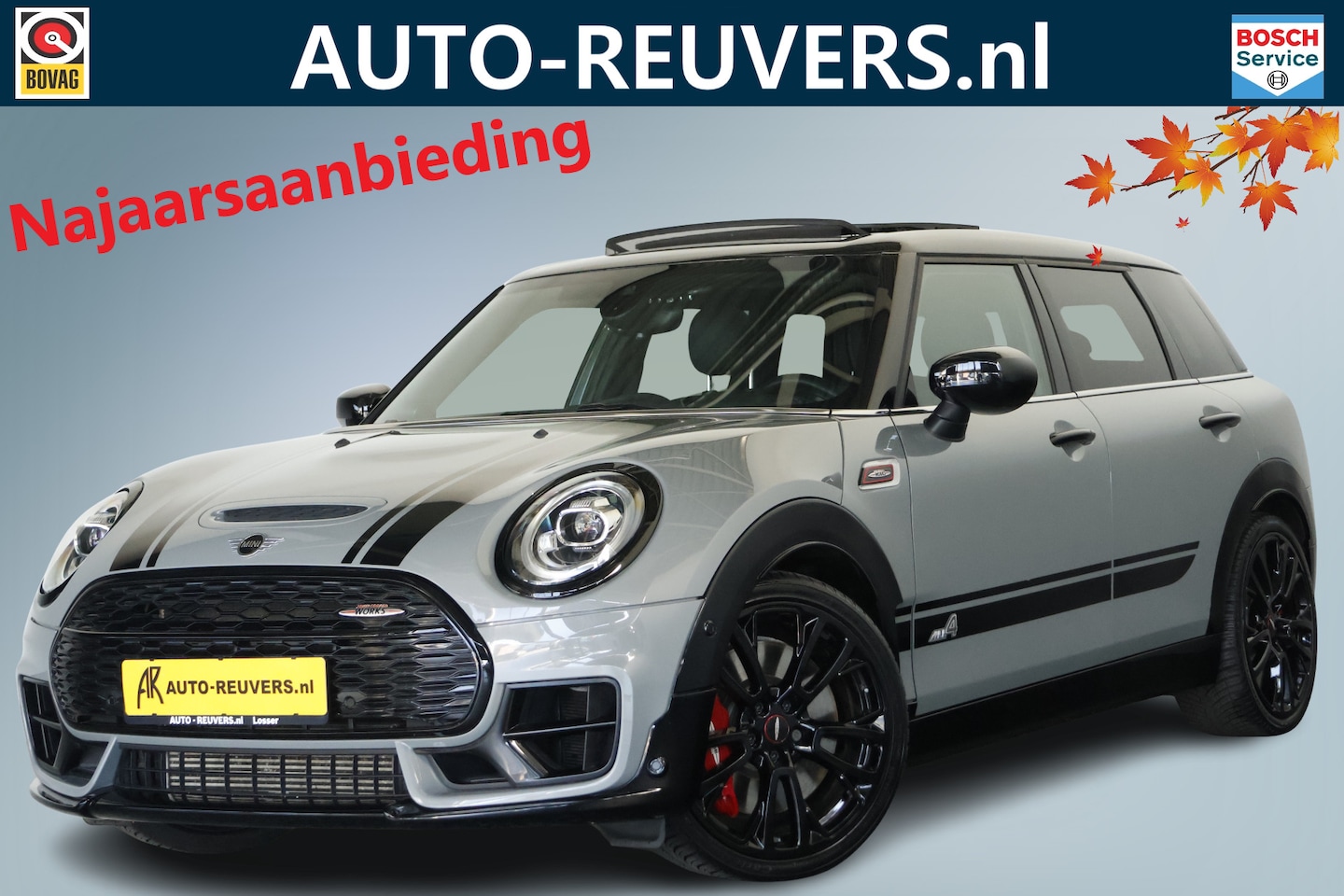 MINI Clubman - Mini 2.0 JCW 306 pK ALL4 John Cooper Works Pano / ACC / HUD / Navi / Harman-Kardon - AutoWereld.nl