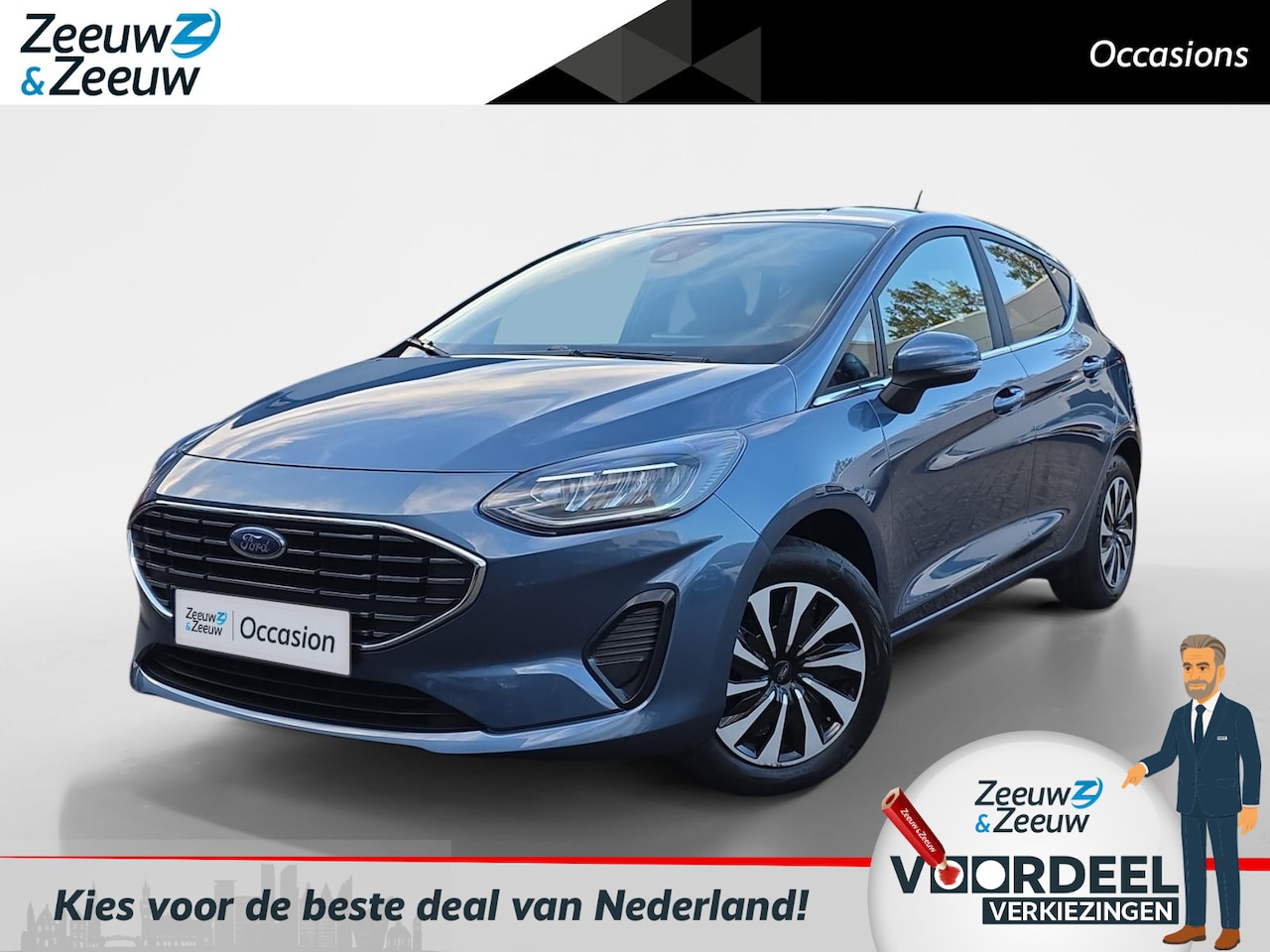 Ford Fiesta - 1.0 EcoBoost Titanium | Winter Pakket |  Cruise Control | Climate Control |  Led koplampen - AutoWereld.nl