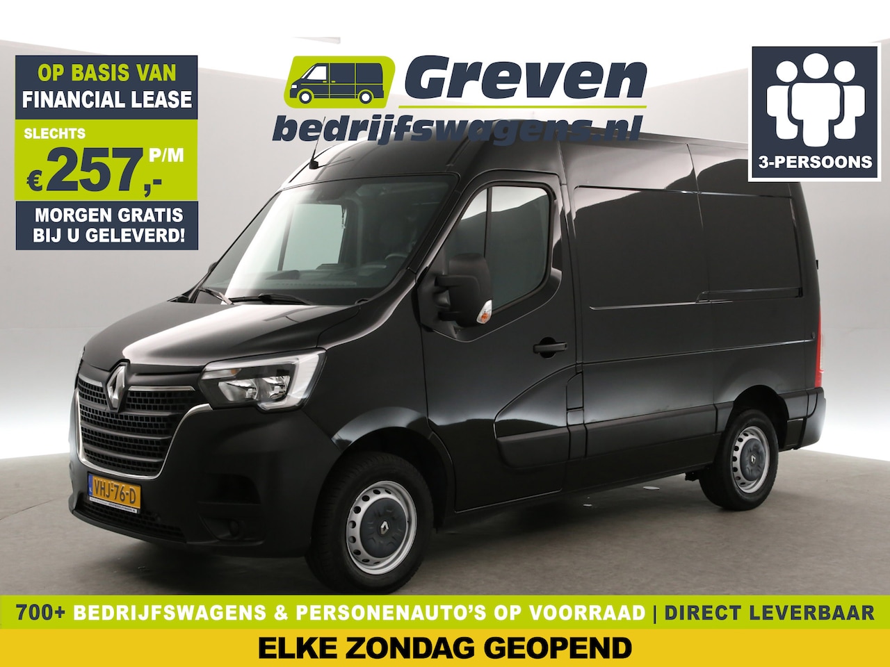 Renault Master - T35 2.3 dCi 150PK L1H2 | Airco | 3-Zits | Cruise | Carplay | Parkeersens. - AutoWereld.nl