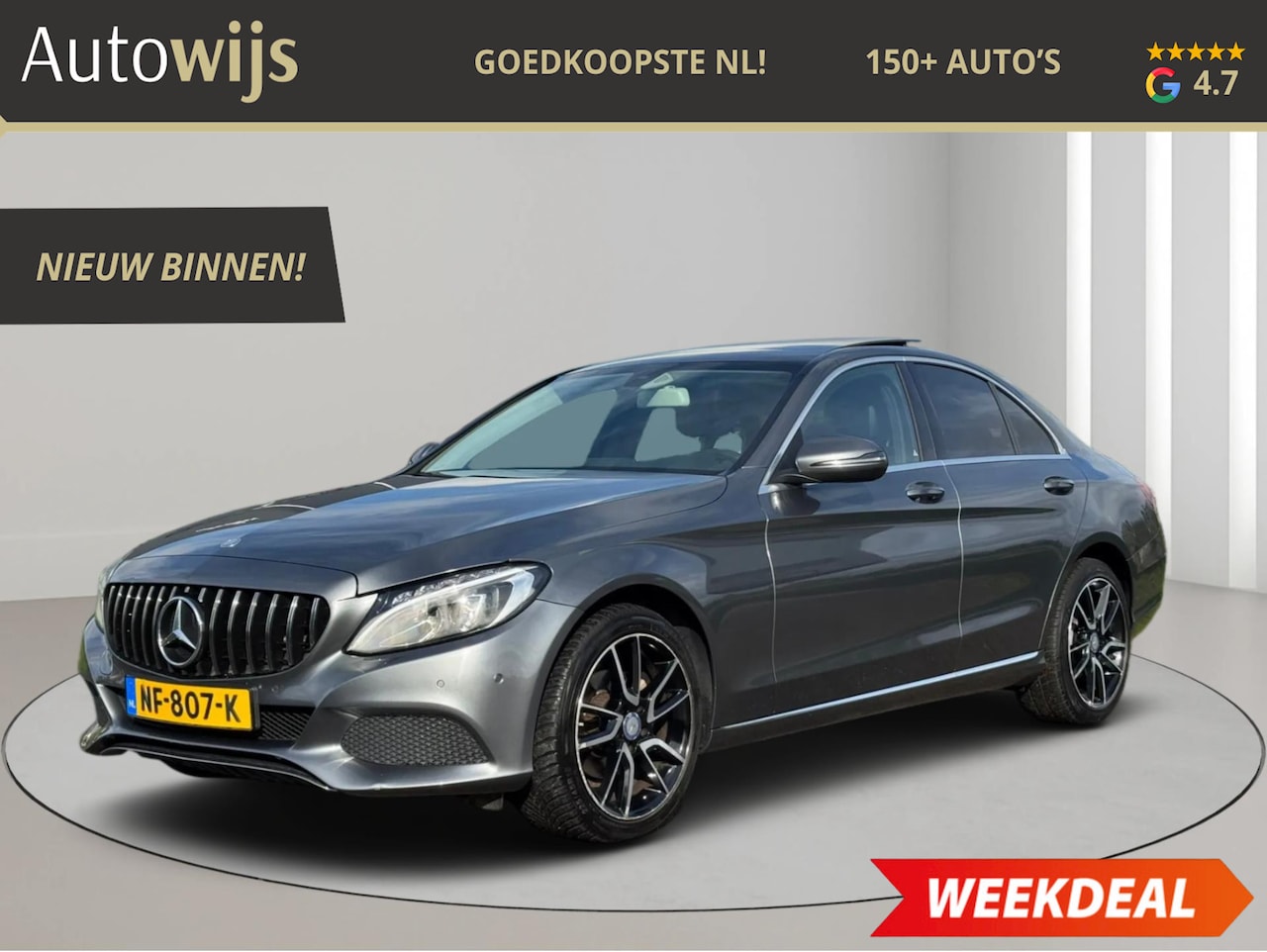 Mercedes-Benz C-klasse - 180 CDI Ambition|PANO|NAVI|LED|NL AUTO|AUT - AutoWereld.nl