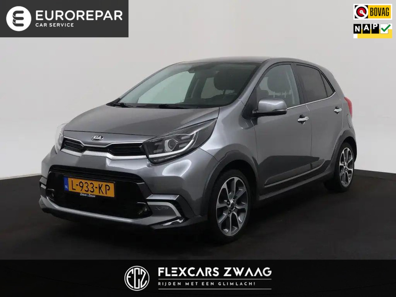 Kia Picanto - 1.0 T-GDi 100pk X-Line 5p - Leder - Navi - Climate - Camera - Org.NL - AutoWereld.nl