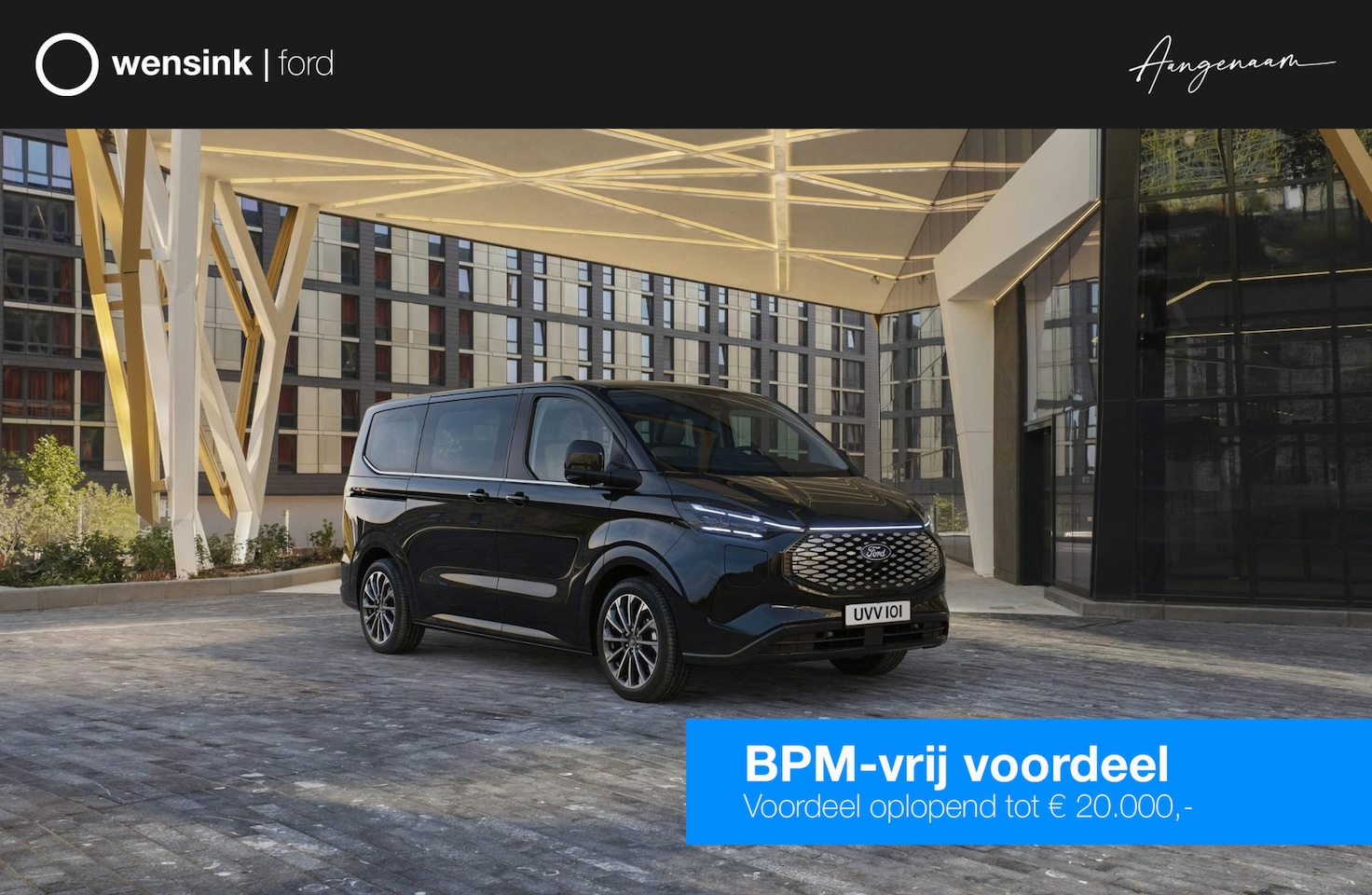 Ford Model T - Custom L1H1 Titanium X PHEV 233pk 8 Persoonsbus - Geel kenteken - AutoWereld.nl