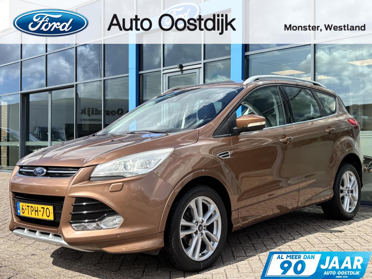 Ford Kuga - 1.6 Titanium Plus 150PK Trekhaak Camera Cruise Elek. Achterklep Navi Blind-Spot Parkeersen - AutoWereld.nl