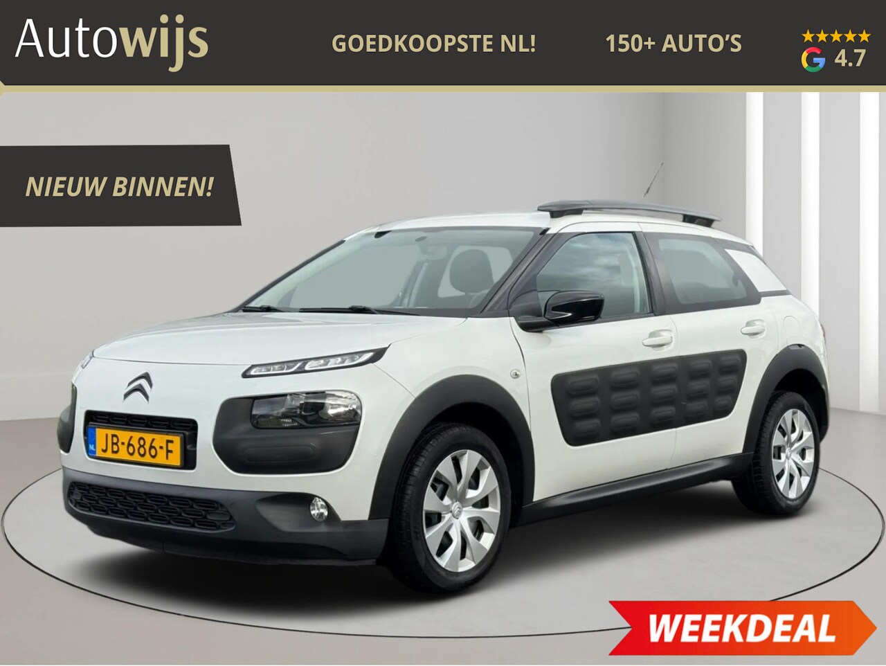 Citroën C4 Cactus - 1.2 PureTech Feel|NL AUTO|CRUISE|86DKM|GOED ONDERHOUDEN - AutoWereld.nl