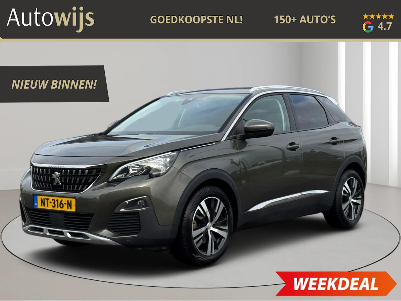 Peugeot 3008 - 1.2 PureTech Première|AUT|360CAM|D-RIEM VV|Keyless - AutoWereld.nl