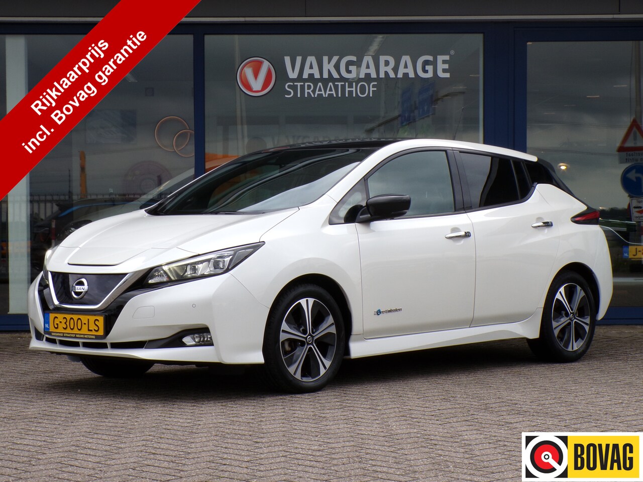 Nissan LEAF - N-Connecta 40 kWh N-Connecta 40 kWh, SOH 91% / Camera 360 / Carplay + Android Auto / Bose / Adaptive Cruise - AutoWereld.nl