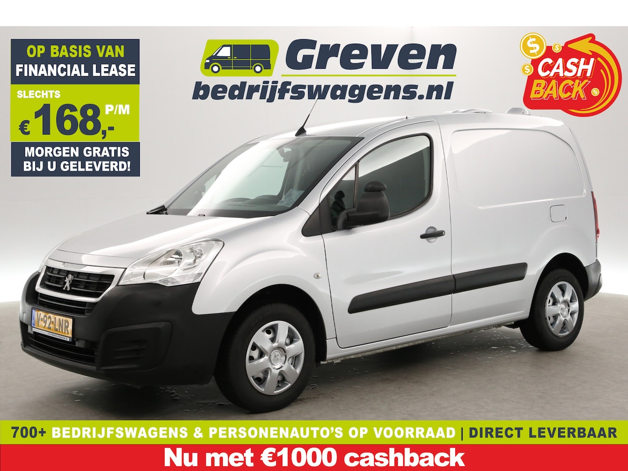 Peugeot Partner - 122 1.6 BlueHDi | MARGE | Airco | Cruise | Carplay | Parkeersens. - AutoWereld.nl