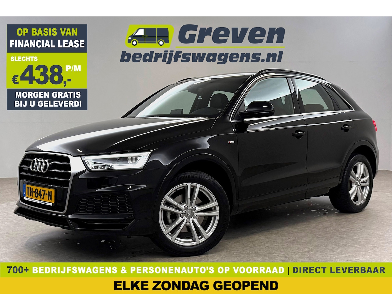Audi Q3 - 2.0 TFSI Quattro 221PK S-line | Camera | Cruise | Keyless | Navi | Leder | Stoelverw. | NA - AutoWereld.nl