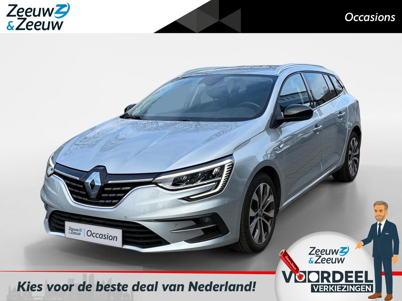 Renault Mégane Estate - 1.3 TCe 140 Techno AIRCO NAVIGATIE APPLE CARPLAY/ANDROID AUTO STOEL VERWARMING CRUISE CONT - AutoWereld.nl