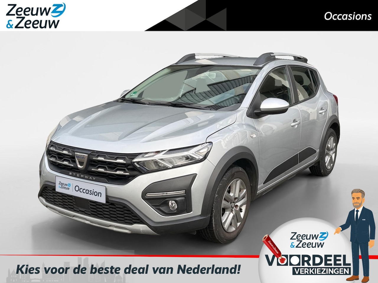 Dacia Sandero Stepway - 1.0 TCe 100 Bi-Fuel Comfort AIRCO NAVIGATIE APPLE CARPLAY/ANDROID AUTO CRUISE CONTROL DEAL - AutoWereld.nl