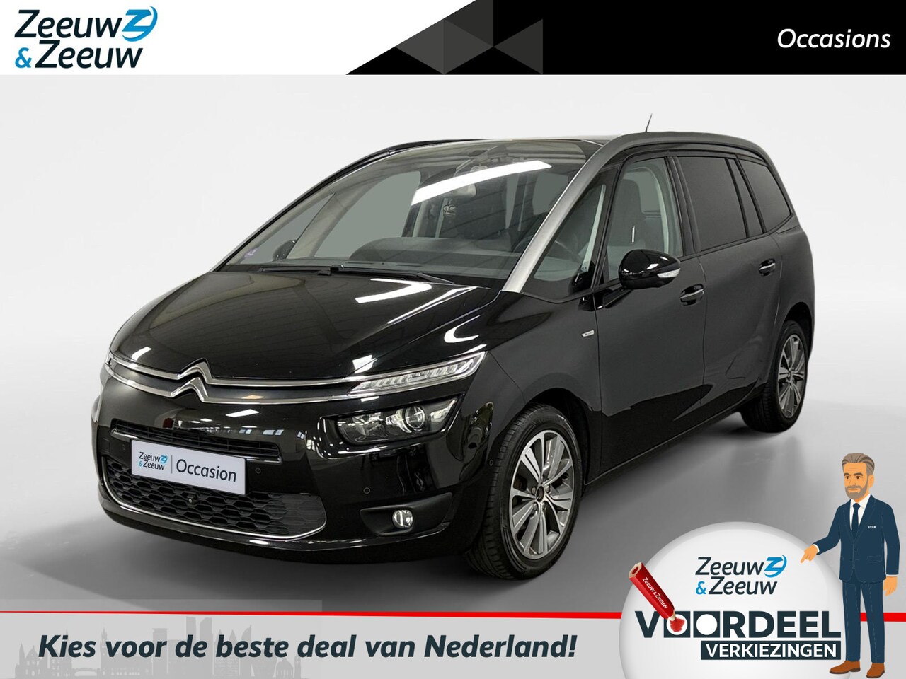 Citroën Grand C4 Picasso - 1.2 PureTech Exclusive NAVI AIRCO CAMERA PARKEERSENSOREN STOELVERWARMING 7 STOELEN DODEHOE - AutoWereld.nl
