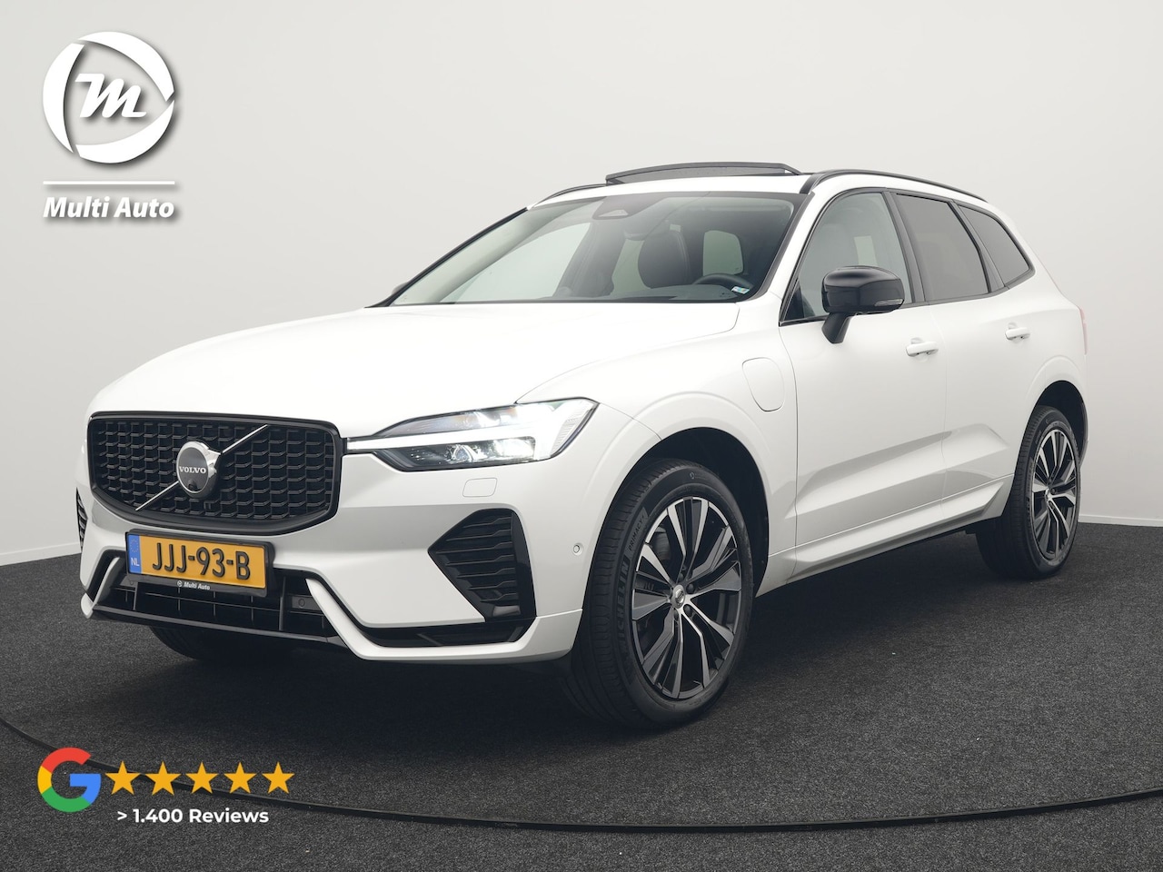 Volvo XC60 - T8 AWD Ultimate Dark Long Range Plug In Hybrid 456pk Dealer O.H PHEV | Luchtvering | Panod - AutoWereld.nl