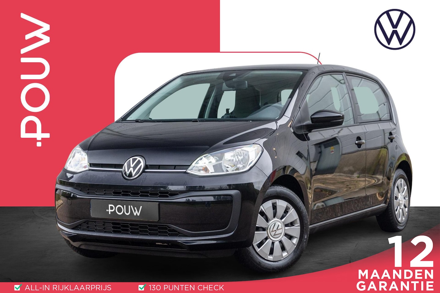 Volkswagen Up! - 1.0 60pk | Achteruitrijcamera | Parkeersensoren Achter | Cruise Control - AutoWereld.nl