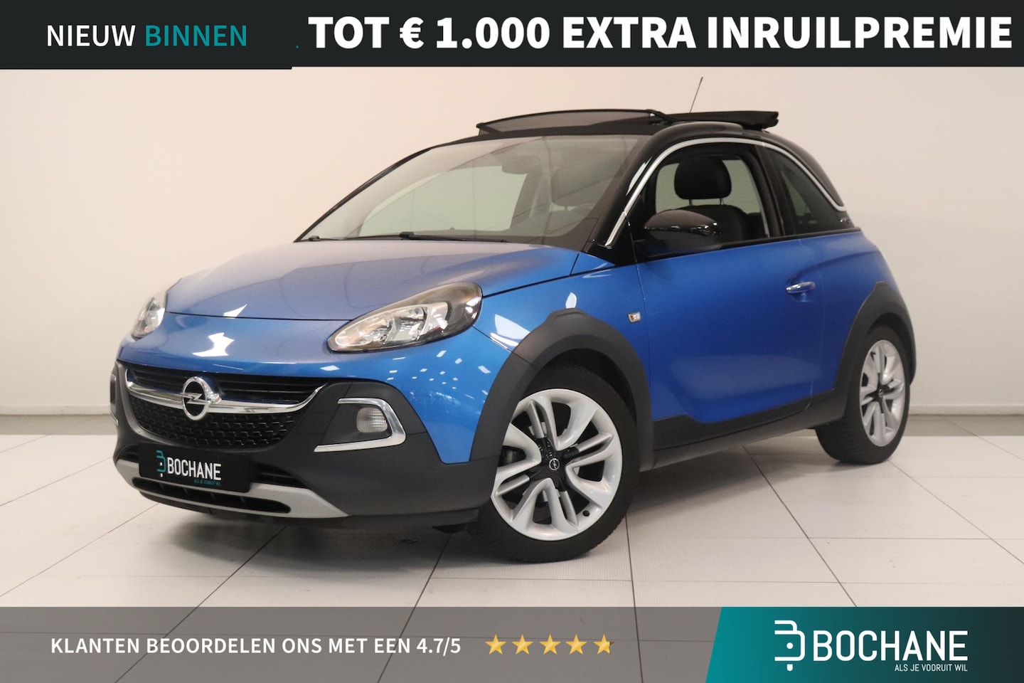 Opel ADAM - 1.0 Turbo Rocks BlitZ | Parkeersensor | Navigatie | Vouw / schuifdak | Climate control | S - AutoWereld.nl