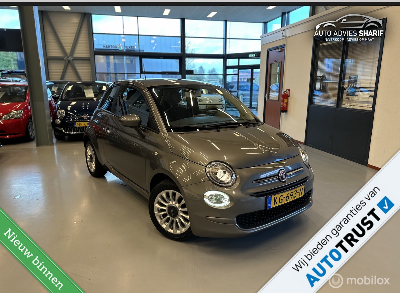 Fiat 500 - 0.9 TwinAir Turbo Popstar Airco|Bluetooth|NL Auto - AutoWereld.nl