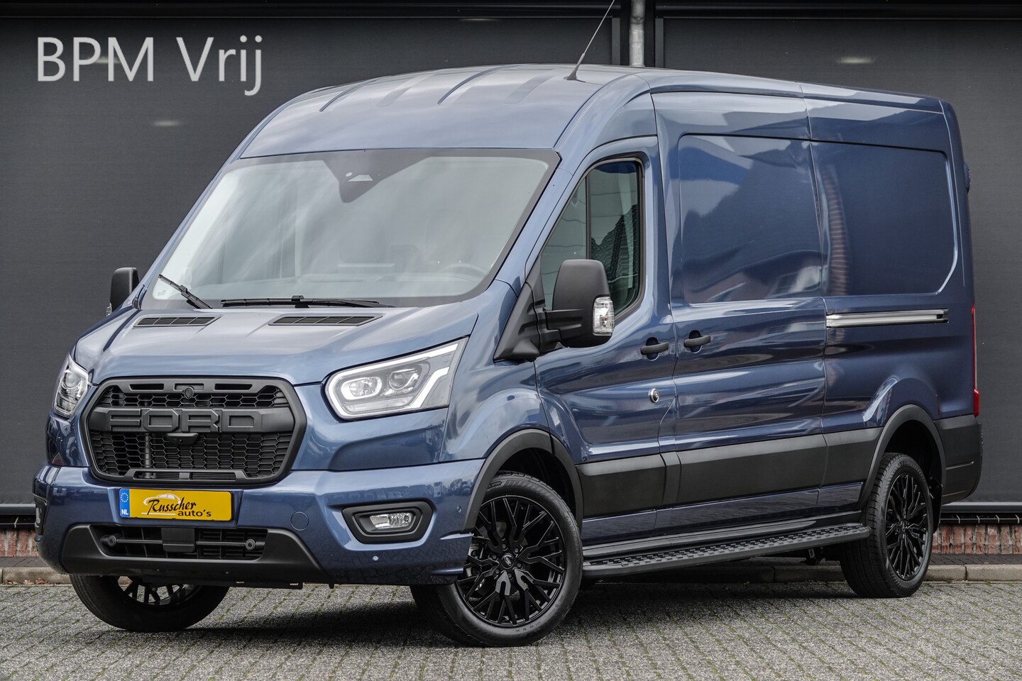 Ford Transit - L3H2 | 2.0Tdci 165Pk | 350 | Raptor Edition | 2x Schuifdeur | Nieuw Model | Chrome Blue - AutoWereld.nl