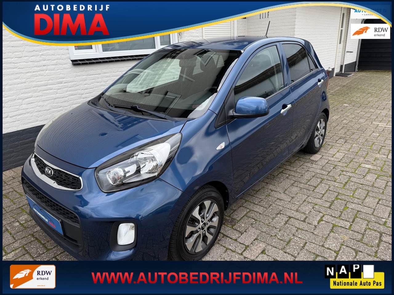 Kia Picanto - 1.0 CVVT EconomyPlusLineNavigator/ 1e Eigenaar/ Cruise Control/ Navi/ Camera/ ECC/ Stuur+ - AutoWereld.nl