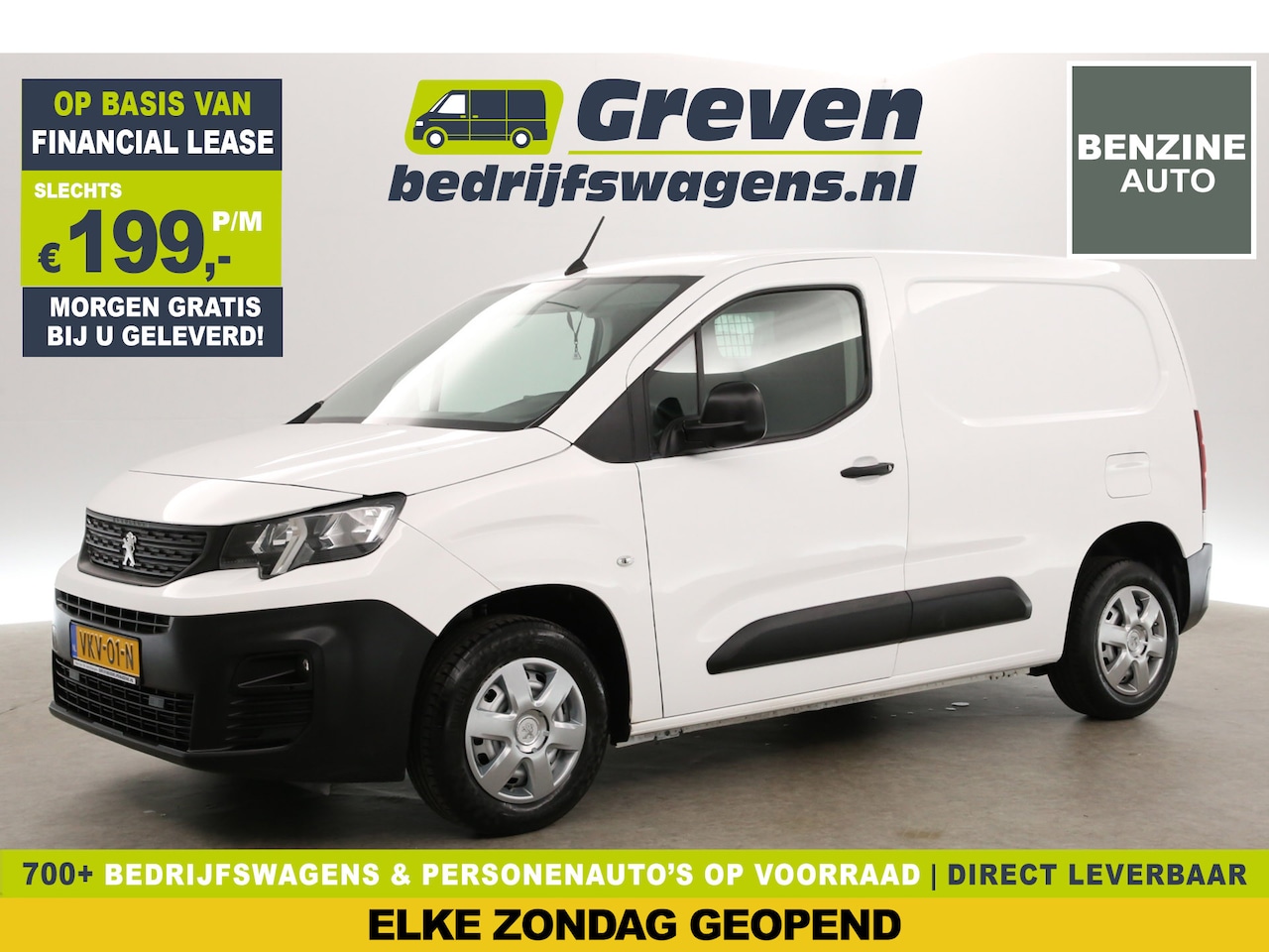 Peugeot Partner - 1.2 PureTech | Benzine | Airco | Cruise | Carplay | Navigatie | Parkeersens. - AutoWereld.nl