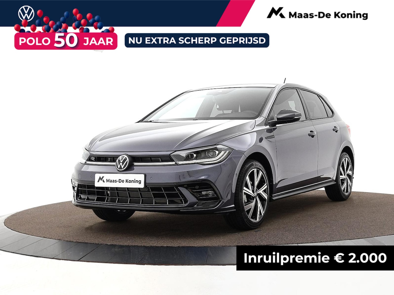 Volkswagen Polo - R-Line Edition 1.0 TSI 70 kW / 95 PK Hatchback 7 Versn. DSG | Panoramaschuif-kanteldak | V - AutoWereld.nl