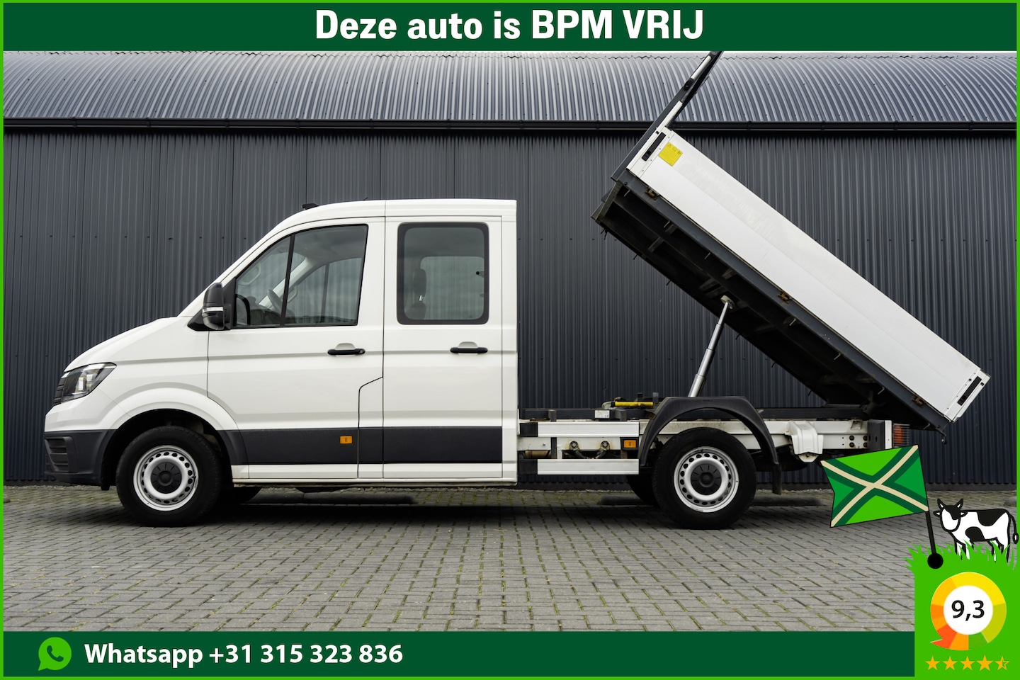 Volkswagen Crafter - 35 2.0 TDI | Kipper | DC | 6-Zits | Cruise | Airco | Euro 6 - AutoWereld.nl