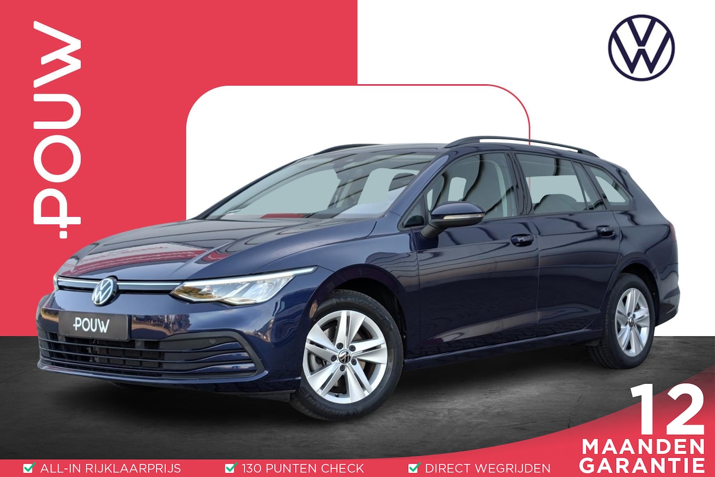 Volkswagen Golf Variant - 1.0 eTSI 115pk DSG Life | Navigatie | Adaptive Cruise | DAB - AutoWereld.nl