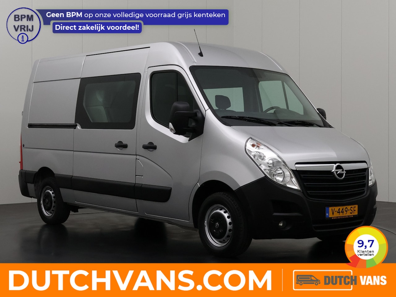 Opel Movano - 2.3CDTI 170PK BiTurbo L2H2 Dubbele Cabine | 7-Persoons | Navigatie | Camera | Trekhaak | C - AutoWereld.nl
