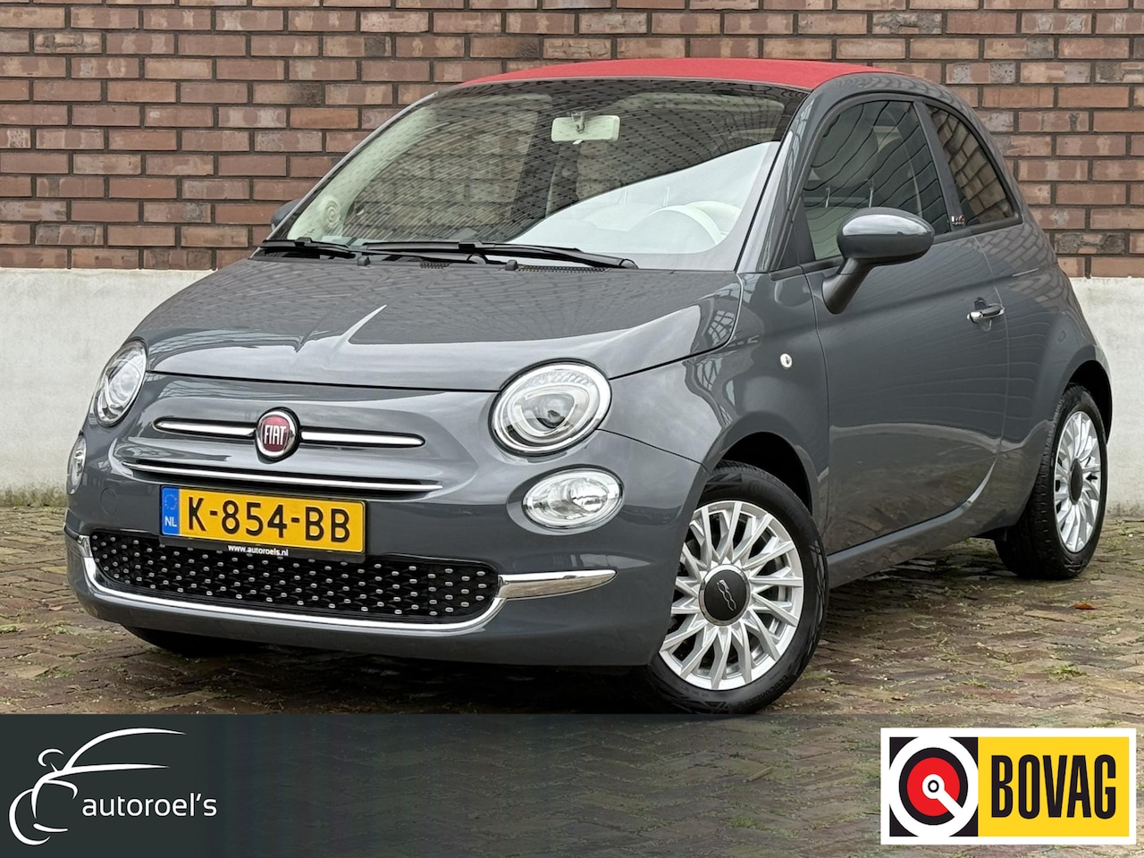 Fiat 500 C - 1.0 Hybrid Lounge / Cabrio Elektrisch Dak / Cruise Control / 1e Eigenaar / NED-FIAT - AutoWereld.nl