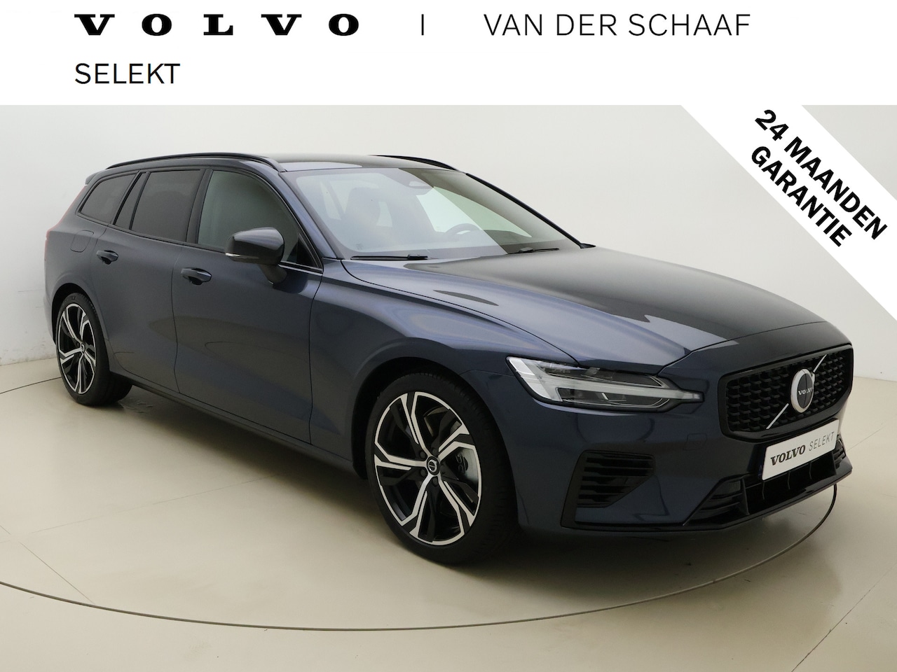 Volvo V60 - T6 350pk AWD Plus Dark / Sportleder / Stoel + Stuurw. Verwarming / 19'' / Getint glas / El - AutoWereld.nl