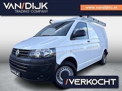 Volkswagen Transporter - 2.0 TDI L1H1 ✓Bluetooth telefoon ✓Airco ✓Cruise ✓Camera ✓Trekhaak ✓Dak Imperaal Met Ladder