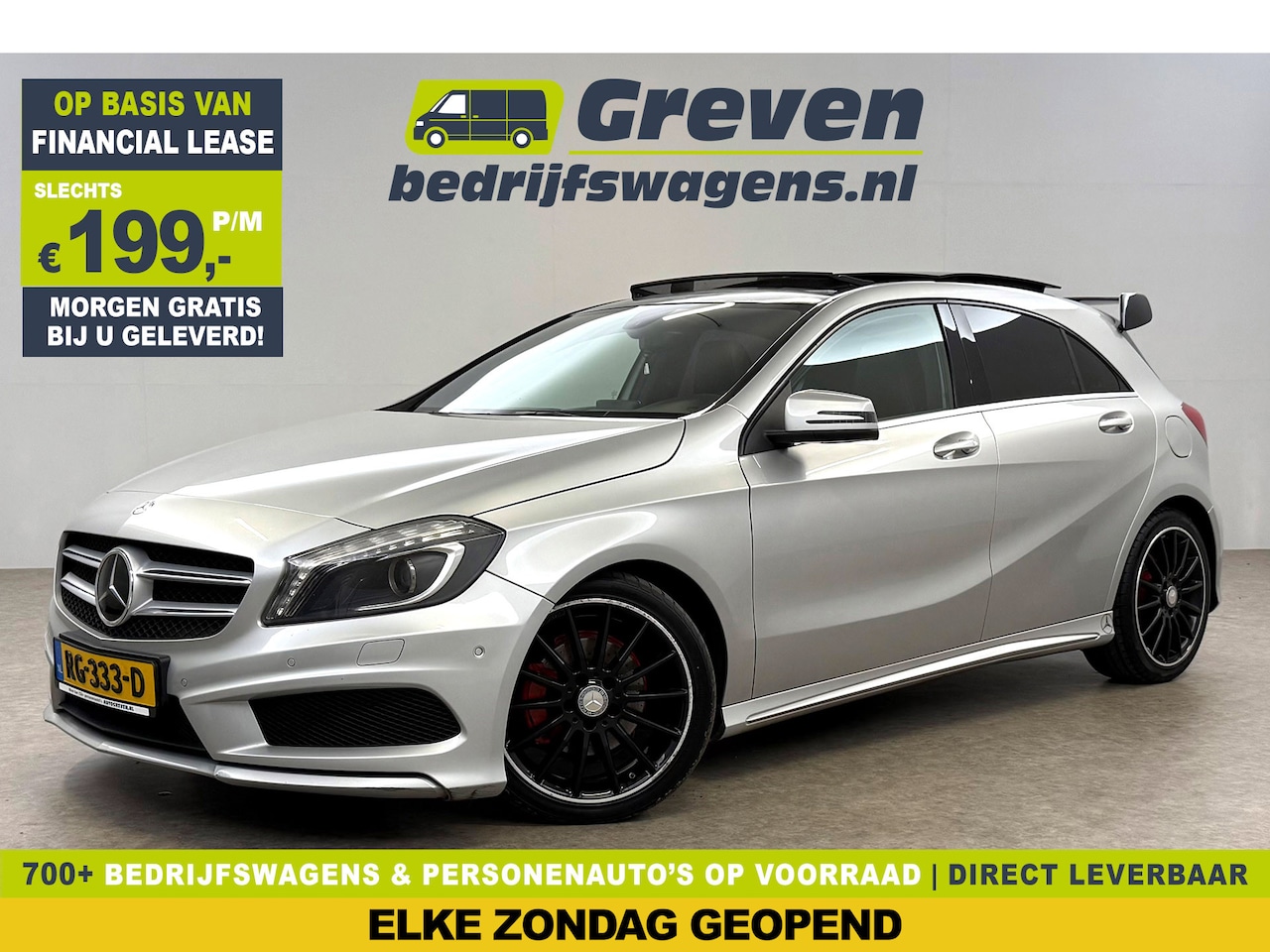 Mercedes-Benz A-klasse - 180 CDI | Pano | LED | Spoiler | Airco | Navigatie | Parkeersens - AutoWereld.nl