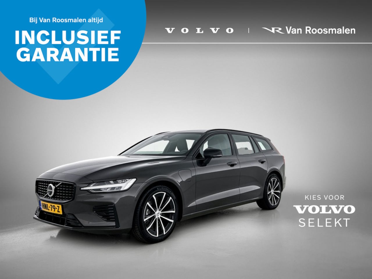 Volvo V60 - 2.0 T6 Plus Dark | Trekhaak | Sport Leder | 360* | Blis | Pilot - AutoWereld.nl