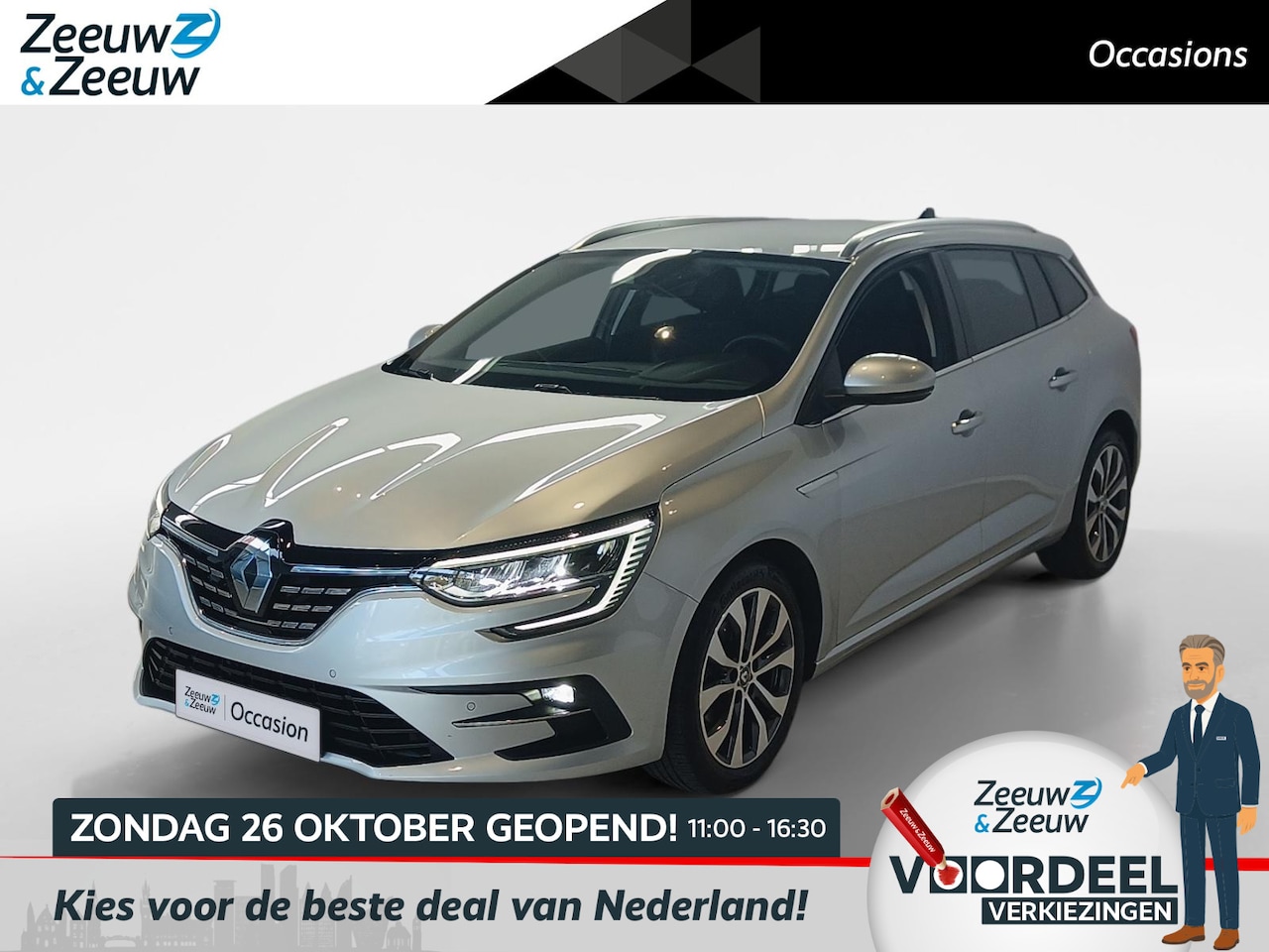 Renault Mégane Estate - 1.3 TCe 140 Techno *Automaat*Navi+Camera*Climate Control*LM.Velgen*LM.Velgen*LED*RIJK UITG - AutoWereld.nl
