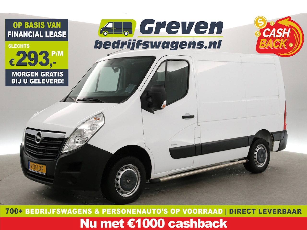 Opel Movano - 2.3 CDTI L1H1 | MARGE | Airco | 3-Zits | Trekhaak | Elektrpakket - AutoWereld.nl