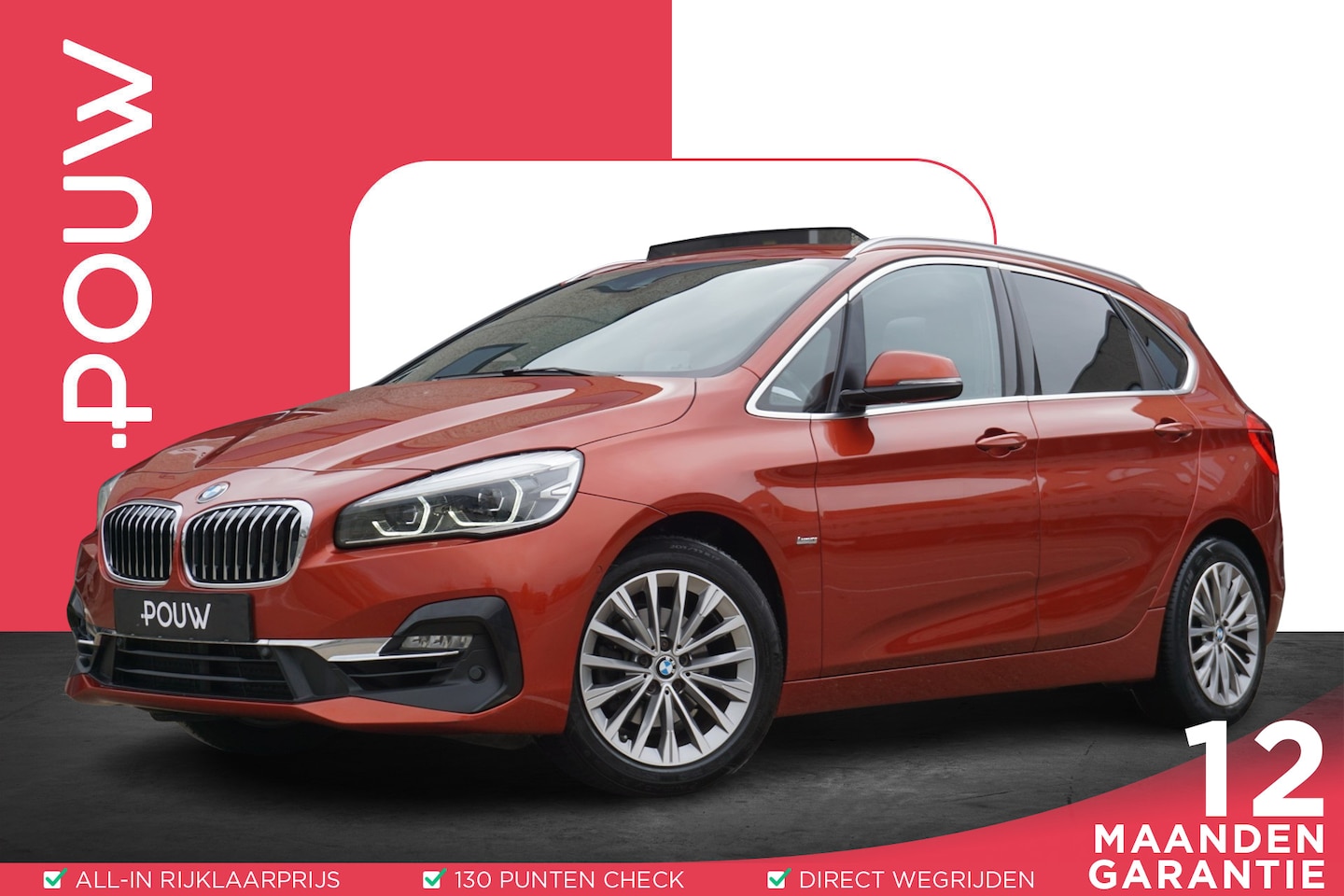BMW 2-serie Active Tourer - 218i 140pk AUT High Executive Launch Edition | Trekhaak | Panoramadak | Stoelverwarming | - AutoWereld.nl