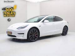 Tesla Model 3 - Performance AWD 486pk 75 kWh [ WIT LEDER+AUTOPILOT+530KM WLTP+PREMIUM AUDIO ]