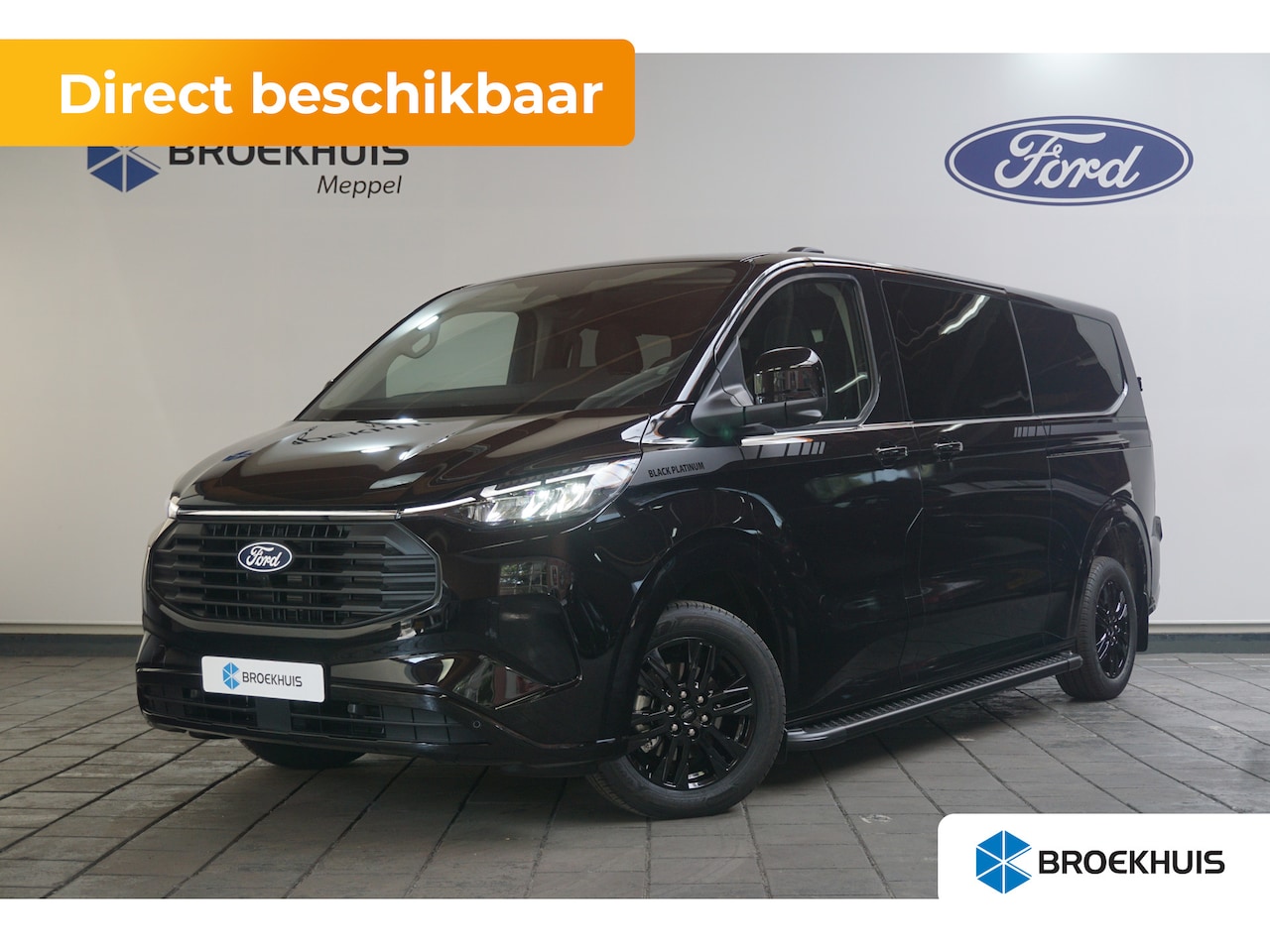 Ford Transit Custom - 320 2.5 PHEV L2H1 Limited Black Platinum Dubbel Cabine | ZZP-Actie! | 0,99% Financial Leas - AutoWereld.nl