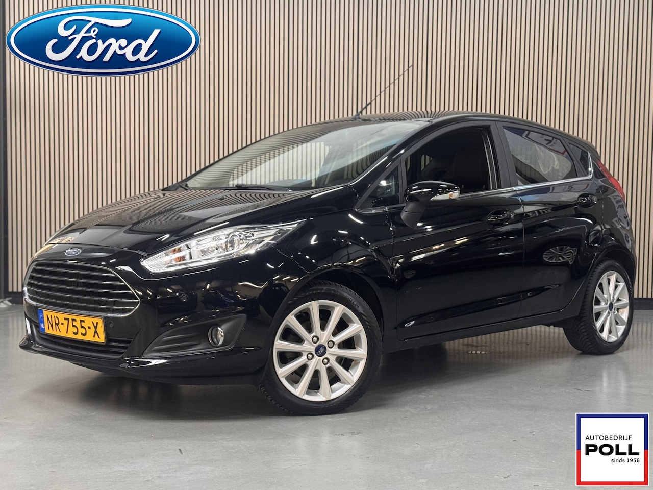Ford Fiesta - 100pk EcoBoost Titanium Navi Climat Cruise Voorruitverwarming Bluetooth 45.000km 1e Eigena - AutoWereld.nl