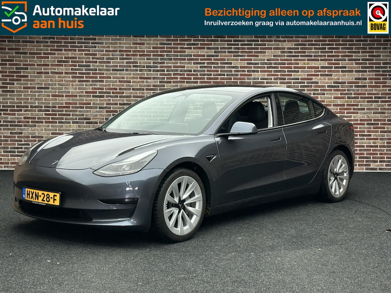 Tesla Model 3 - Standard RWD Plus 60 kWh AutoPiloot Panorama Leer Elek Stoel - AutoWereld.nl