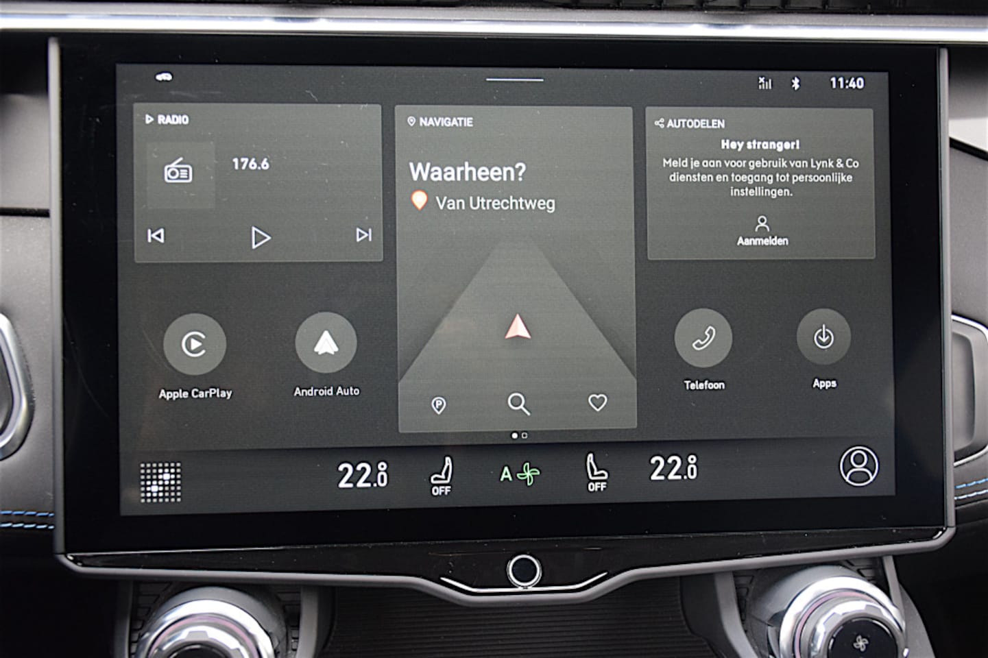 Lynk & Co 01 - 1.5 1.5, Fabrieksgarantie, 261PK Plug-in Hybrid *Zwarte hemel* 360° Camera* Pano/dak Apple/Car