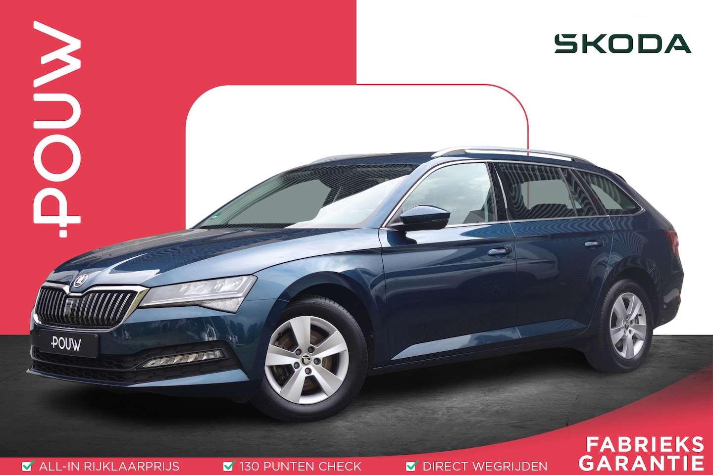 Skoda Superb Combi - 1.5 TSI 150pk DSG ACT Business Edition | Cruise Control | Navigatie | Apple CarPlay/ Andro - AutoWereld.nl