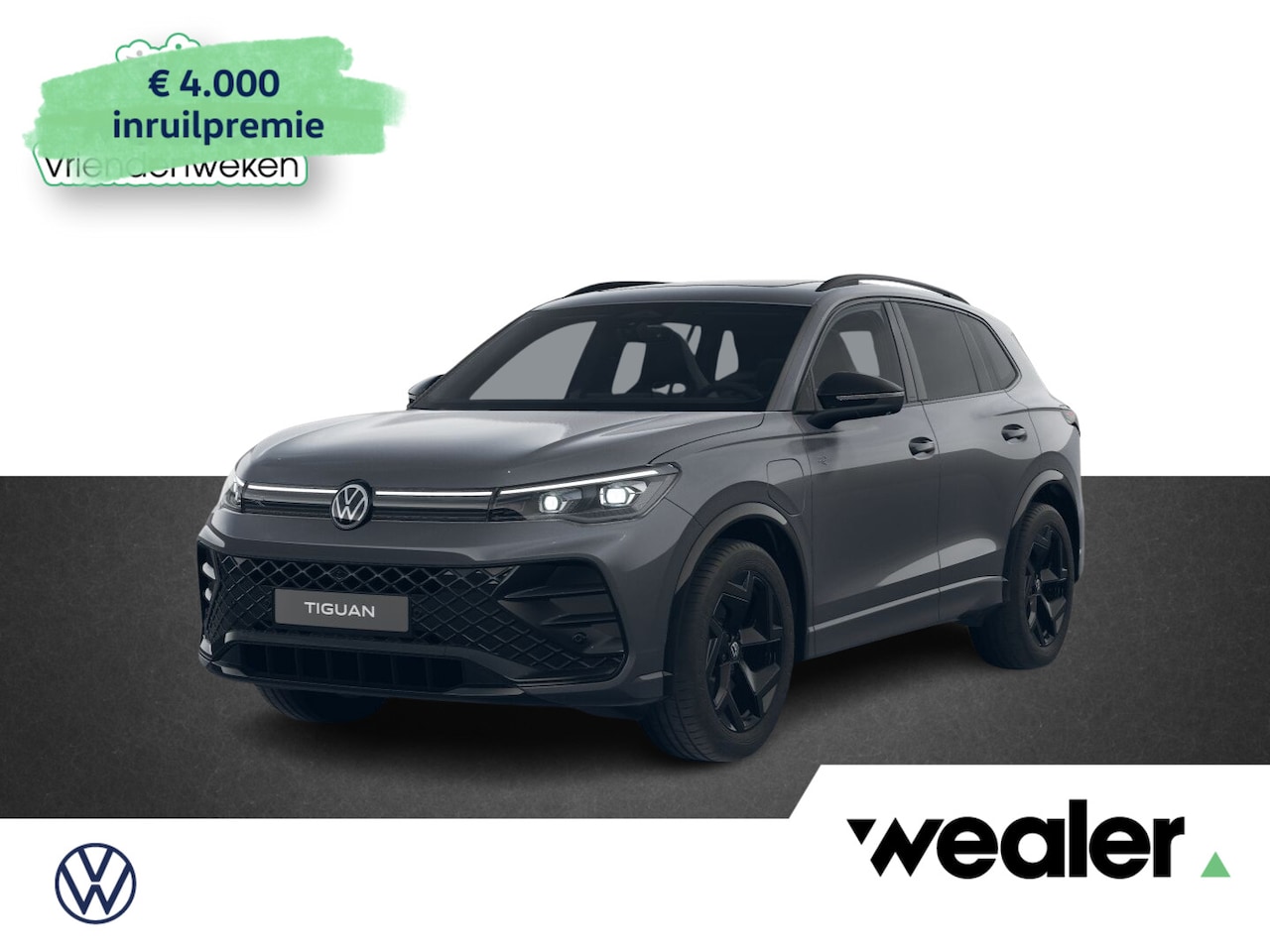 Volkswagen Tiguan - R-Line Edition 1.5 eHybrid 150 kW / 204 PK DSG | Black Style | LED Matrix | Assistance Plu - AutoWereld.nl