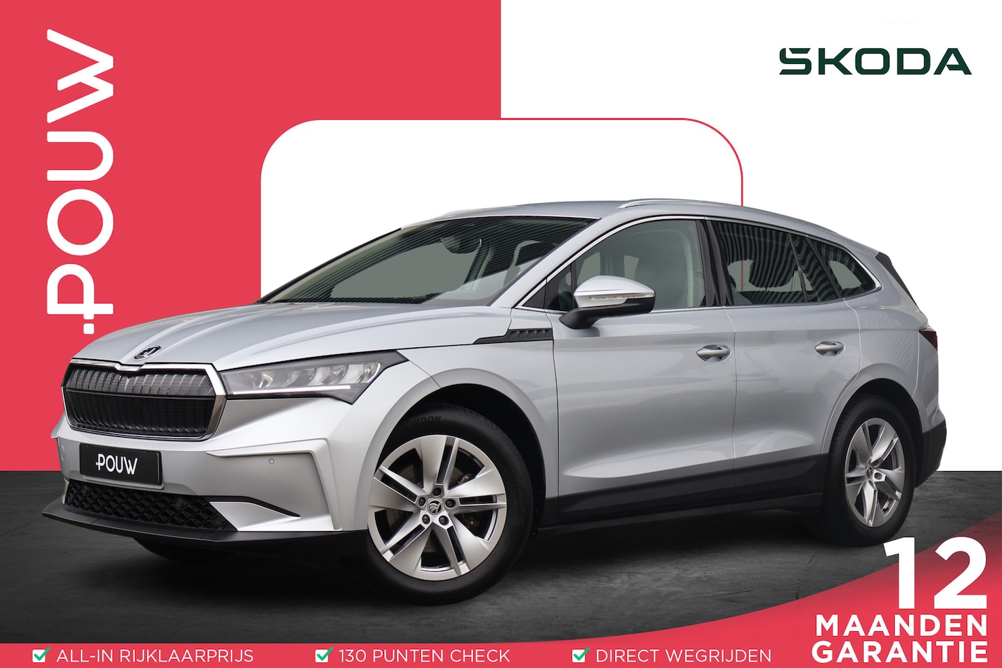 Skoda Enyaq iV - 80 204pk | Trekhaak | Cruise Control | Apple CarPlay/ Android Auto | Camera Achter - AutoWereld.nl