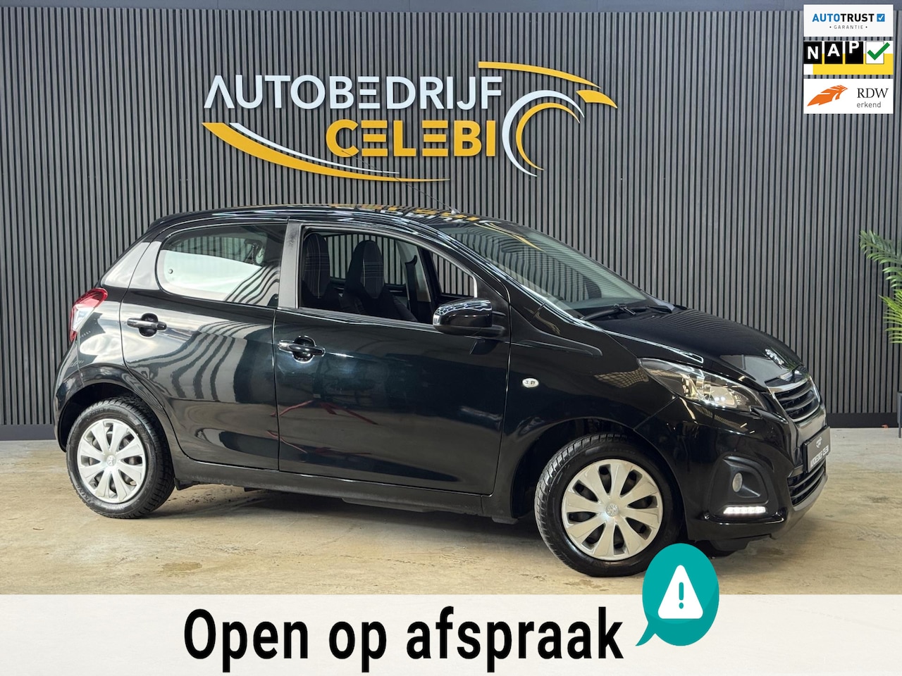 Peugeot 108 - 1.0 e-VTi Active 2017 ZWART AIRCO|NAP|ELEKTRR - AutoWereld.nl