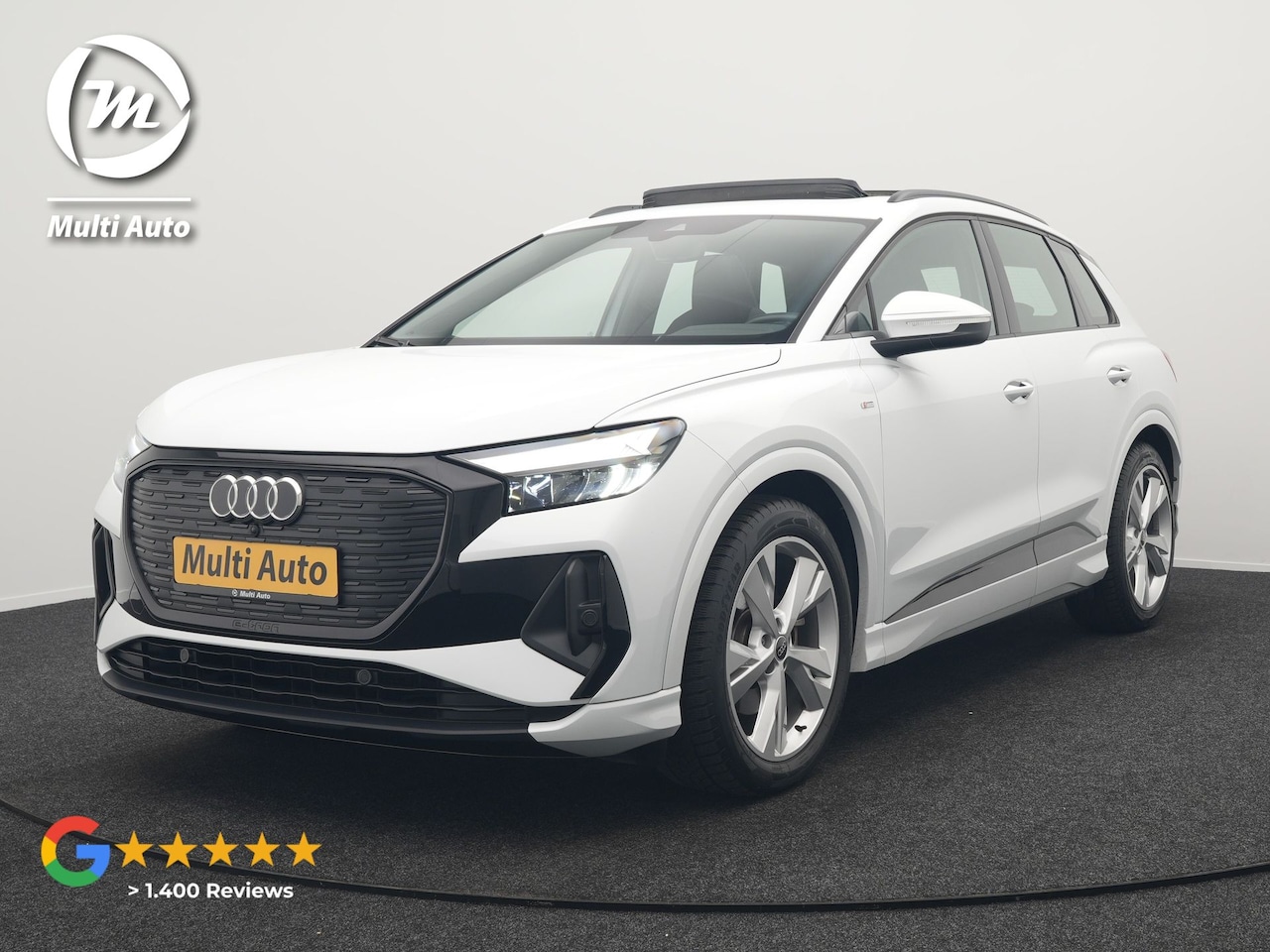 Audi Q4 e-tron - 35 S Line 55 kWh 170pk Dealer O.H | Panodak | Apple Carplay | Sportstoelen Verwarmd | Blac - AutoWereld.nl