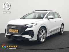 Audi Q4 e-tron - 35 S Line 55 kWh 170pk Dealer O.H | Panodak | Apple Carplay | Sportstoelen Verwarmd | Blac