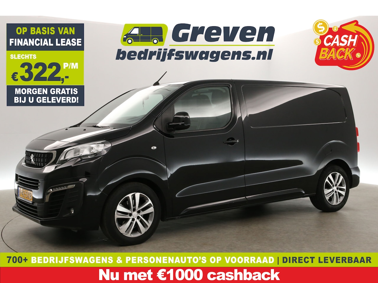 Peugeot Expert - 2.0 BlueHDI L2H1 | 180PK | Automaat | Airco | Camera | Clima | Carplay | 3-Zits | HuD | Pa - AutoWereld.nl